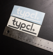 Load image into Gallery viewer, TYPCL Diecut Sticker - Two Colors - 4&quot;

