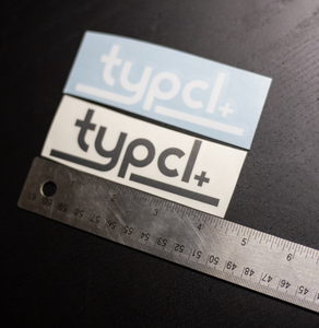TYPCL Diecut Sticker - Two Colors - 4"